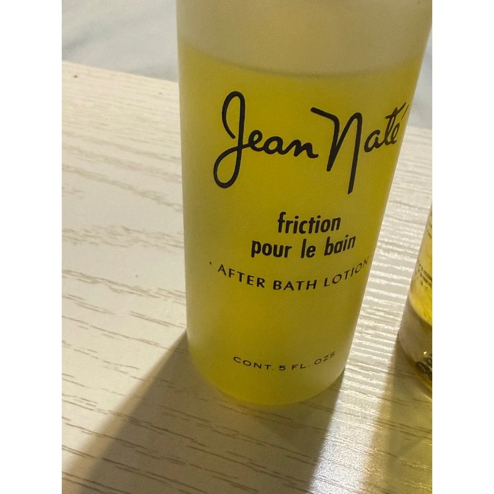 Jean Nate Friction After Bath Lotion 5oz and Bath Silk Oil 4oz Vintage Set